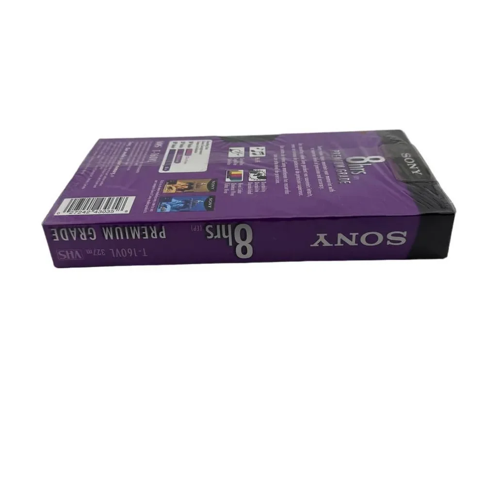 NEW Sealed Sony T-160VL VHS 8 Hours‎ Premium Grade